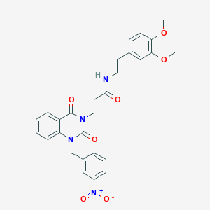 N-[2-(3,4-dimethoxyphenyl)ethyl]-3-[1-(3-nitrobenzyl)-2,4-dioxo-1,4-dihydroquinazolin-3(2H)-yl]propanamide