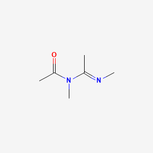 molecular formula C6H12N2O B1143168 N-Methyl-N-[(1Z)-N-methylethanimidoyl]acetamide CAS No. 175542-29-7