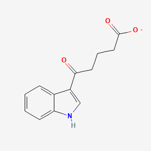 molecular formula C13H12NO3- B11431682 5-(1H-indol-3-yl)-5-oxopentanoate 