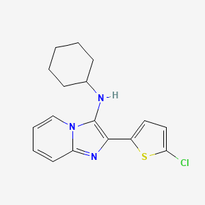 2-(5-chlorothiophen-2-yl)-N-cyclohexylimidazo[1,2-a]pyridin-3-amine