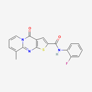 N-(2-fluorophenyl)-9-methyl-4-oxo-4H-pyrido[1,2-a]thieno[2,3-d]pyrimidine-2-carboxamide