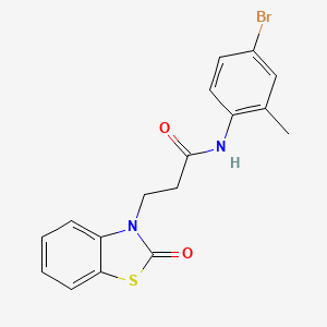 N-(4-bromo-2-methylphenyl)-3-(2-oxo-2,3-dihydro-1,3-benzothiazol-3-yl)propanamide