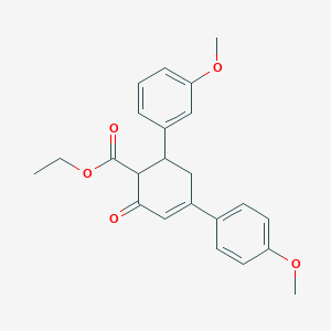 Ethyl 6-(3-methoxyphenyl)-4-(4-methoxyphenyl)-2-oxocyclohex-3-ene-1-carboxylate