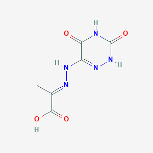 molecular formula C6H7N5O4 B1143176 2-(2-(3,5-Dioxo-2,3,4,5-tetrahydro-1,2,4-triazin-6-yl)hydrazono)propanoic acid CAS No. 169697-17-0