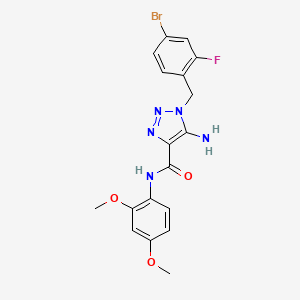 5-amino-1-(4-bromo-2-fluorobenzyl)-N-(2,4-dimethoxyphenyl)-1H-1,2,3-triazole-4-carboxamide