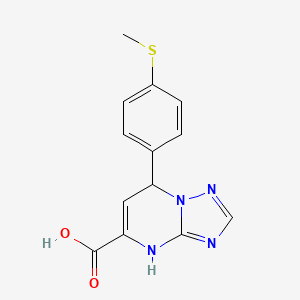 7-[4-(Methylthio)phenyl]-4,7-dihydro[1,2,4]triazolo[1,5-a]pyrimidine-5-carboxylic acid