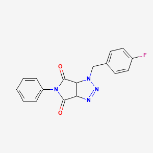 1-(4-fluorobenzyl)-5-phenyl-3a,6a-dihydropyrrolo[3,4-d][1,2,3]triazole-4,6(1H,5H)-dione