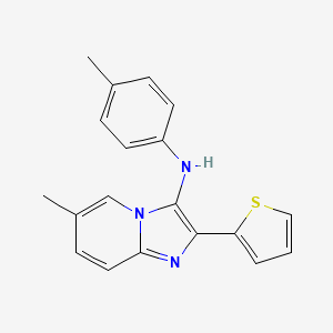 6-methyl-N-(4-methylphenyl)-2-(thiophen-2-yl)imidazo[1,2-a]pyridin-3-amine