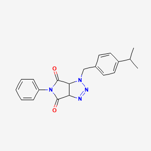 5-phenyl-1-[4-(propan-2-yl)benzyl]-3a,6a-dihydropyrrolo[3,4-d][1,2,3]triazole-4,6(1H,5H)-dione