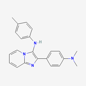 2-[4-(dimethylamino)phenyl]-N-(4-methylphenyl)imidazo[1,2-a]pyridin-3-amine