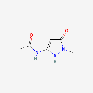 molecular formula C6H9N3O2 B1143192 N-(5-Hydroxy-1-methyl-1H-pyrazol-3-yl)acetamide CAS No. 185451-42-7