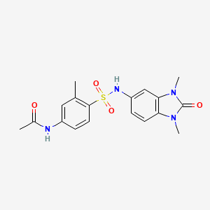 N-[4-(1,3-Dimethyl-2-oxo-2,3-dihydro-1H-benzoimidazol-5-ylsulfamoyl)-3-methyl-phenyl]-acetamide