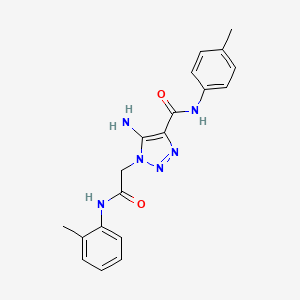 5-amino-N-(4-methylphenyl)-1-{2-[(2-methylphenyl)amino]-2-oxoethyl}-1H-1,2,3-triazole-4-carboxamide