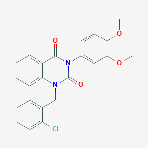 1-[(2-Chlorophenyl)methyl]-3-(3,4-dimethoxyphenyl)-1,2,3,4-tetrahydroquinazoline-2,4-dione