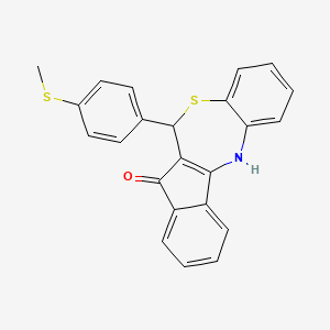 6-[4-(methylsulfanyl)phenyl]-6,12-dihydro-7H-indeno[2,1-c][1,5]benzothiazepin-7-one