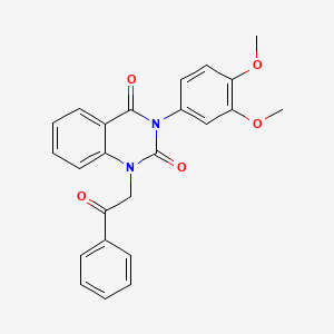 3-(3,4-dimethoxyphenyl)-1-(2-oxo-2-phenylethyl)quinazoline-2,4(1H,3H)-dione