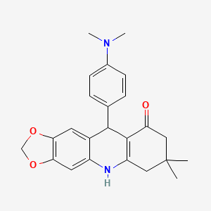 10-[4-(dimethylamino)phenyl]-7,7-dimethyl-6,7,8,10-tetrahydro[1,3]dioxolo[4,5-b]acridin-9(5H)-one