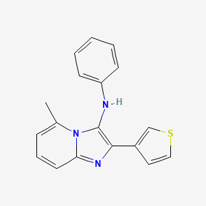 5-methyl-N-phenyl-2-(thiophen-3-yl)imidazo[1,2-a]pyridin-3-amine