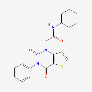 N-cyclohexyl-2-(2,4-dioxo-3-phenyl-3,4-dihydrothieno[3,2-d]pyrimidin-1(2H)-yl)acetamide