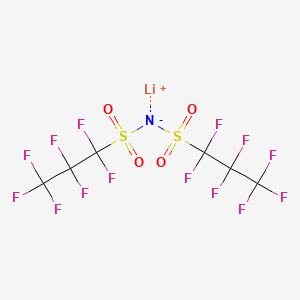 molecular formula C6F14LiNO4S2 B1143210 双(1,1,2,2,3,3,3-七氟-1-丙磺酰)酰亚胺锂 CAS No. 189217-59-2