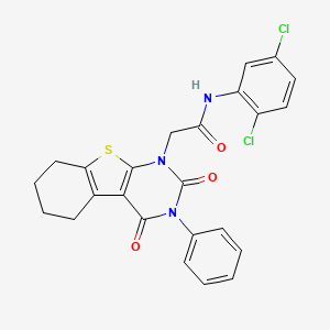 N-(2,5-dichlorophenyl)-2-(2,4-dioxo-3-phenyl-5,6,7,8-tetrahydro-[1]benzothiolo[2,3-d]pyrimidin-1-yl)acetamide