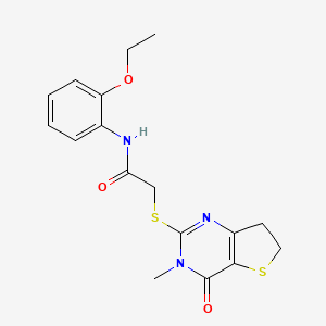 N-(2-Ethoxyphenyl)-2-({3-methyl-4-oxo-3H,4H,6H,7H-thieno[3,2-D]pyrimidin-2-YL}sulfanyl)acetamide