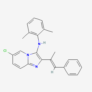 6-chloro-N-(2,6-dimethylphenyl)-2-[(1E)-1-phenylprop-1-en-2-yl]imidazo[1,2-a]pyridin-3-amine