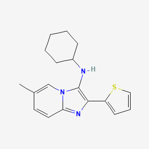 N-cyclohexyl-6-methyl-2-(thiophen-2-yl)imidazo[1,2-a]pyridin-3-amine