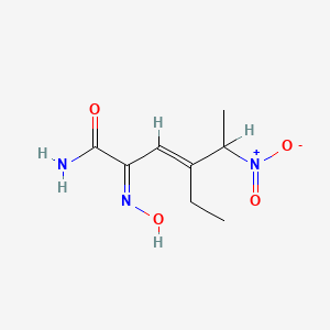 molecular formula C8H13N3O4 B1143223 (E,2E)-4-乙基-2-羟基亚硝基己-3-烯酰胺 CAS No. 163180-49-2