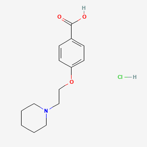 molecular formula C14H20ClNO3 B1143224 4-(2-Piperidinoethoxy)benzoic acid hydrochloride CAS No. 166975-76-4