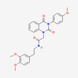 N-(3,4-dimethoxyphenethyl)-2-(3-(4-methoxyphenyl)-2,4-dioxo-3,4-dihydroquinazolin-1(2H)-yl)acetamide