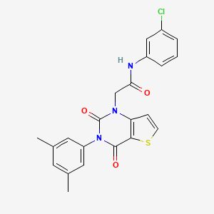 N-(3-chlorophenyl)-2-[3-(3,5-dimethylphenyl)-2,4-dioxo-3,4-dihydrothieno[3,2-d]pyrimidin-1(2H)-yl]acetamide