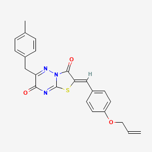 (2Z)-6-(4-methylbenzyl)-2-[4-(prop-2-en-1-yloxy)benzylidene]-7H-[1,3]thiazolo[3,2-b][1,2,4]triazine-3,7(2H)-dione