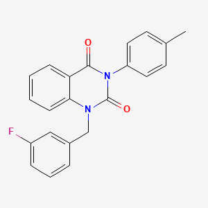 1-(3-fluorobenzyl)-3-(p-tolyl)quinazoline-2,4(1H,3H)-dione