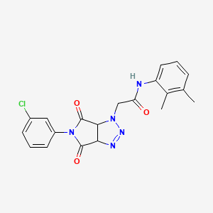 2-[5-(3-chlorophenyl)-4,6-dioxo-4,5,6,6a-tetrahydropyrrolo[3,4-d][1,2,3]triazol-1(3aH)-yl]-N-(2,3-dimethylphenyl)acetamide