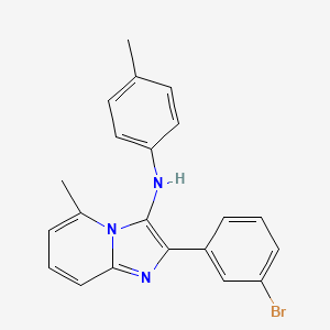 2-(3-bromophenyl)-5-methyl-N-(4-methylphenyl)imidazo[1,2-a]pyridin-3-amine