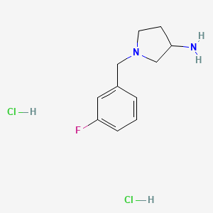 molecular formula C11H17Cl2FN2 B1143240 1-(3-Fluoro-benzyl)-pyrrolidin-3-ylamine dihydrochloride CAS No. 169452-20-4