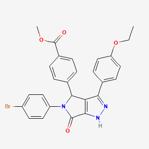 Methyl 4-[5-(4-bromophenyl)-3-(4-ethoxyphenyl)-6-oxo-1,4,5,6-tetrahydropyrrolo[3,4-c]pyrazol-4-yl]benzoate