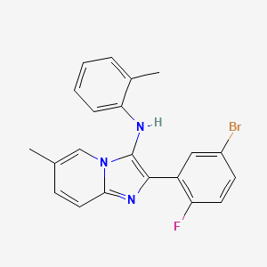 2-(5-bromo-2-fluorophenyl)-6-methyl-N-(2-methylphenyl)imidazo[1,2-a]pyridin-3-amine