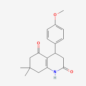 4-(4-methoxyphenyl)-7,7-dimethyl-4,6,7,8-tetrahydroquinoline-2,5(1H,3H)-dione