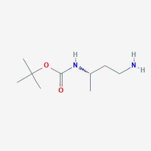 B1143254 Tert-butyl N-[(2S)-4-aminobutan-2-YL]carbamate CAS No. 176982-57-3