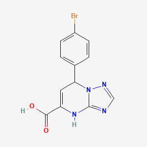 7-(4-Bromophenyl)-4,7-dihydro[1,2,4]triazolo[1,5-a]pyrimidine-5-carboxylic acid