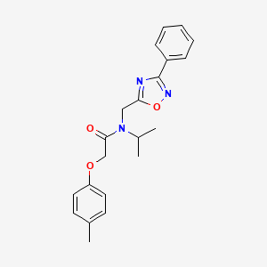 2-(4-methylphenoxy)-N-[(3-phenyl-1,2,4-oxadiazol-5-yl)methyl]-N-(propan-2-yl)acetamide