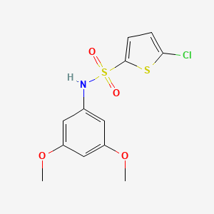 molecular formula C12H12ClNO4S2 B11432585 5-chloro-N-(3,5-dimethoxyphenyl)thiophene-2-sulfonamide 