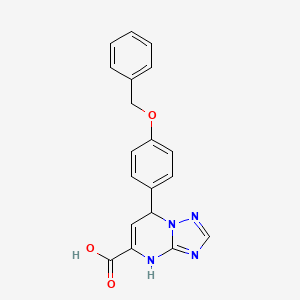 7-[4-(Benzyloxy)phenyl]-4,7-dihydro[1,2,4]triazolo[1,5-a]pyrimidine-5-carboxylic acid