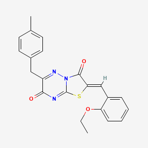 (2Z)-2-(2-ethoxybenzylidene)-6-(4-methylbenzyl)-7H-[1,3]thiazolo[3,2-b][1,2,4]triazine-3,7(2H)-dione