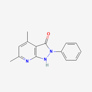 4,6-Dimethyl-2-phenyl-2H-pyrazolo[3,4-b]pyridin-3-ol