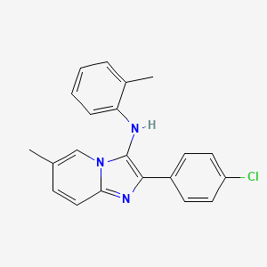 2-(4-chlorophenyl)-6-methyl-N-(2-methylphenyl)imidazo[1,2-a]pyridin-3-amine