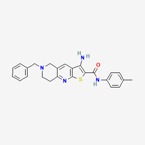 3-amino-6-benzyl-N-(4-methylphenyl)-5,6,7,8-tetrahydrothieno[2,3-b][1,6]naphthyridine-2-carboxamide