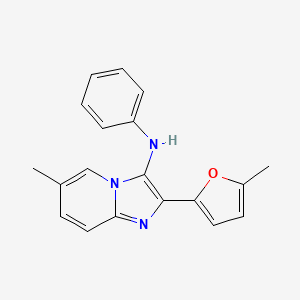 6-methyl-2-(5-methylfuran-2-yl)-N-phenylimidazo[1,2-a]pyridin-3-amine